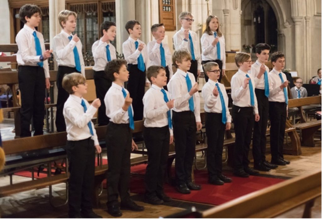 Taplow Boys' Choir in performance